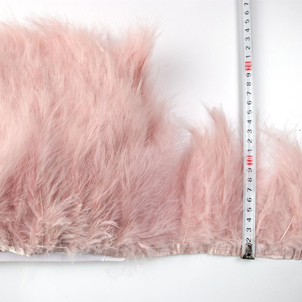 Feather1 Meter soft Marabou Feathers Trim fringe 10-15cm Turkey feather Ribbon for Crafts Clothing Wedding Decoration Sewing Plumes