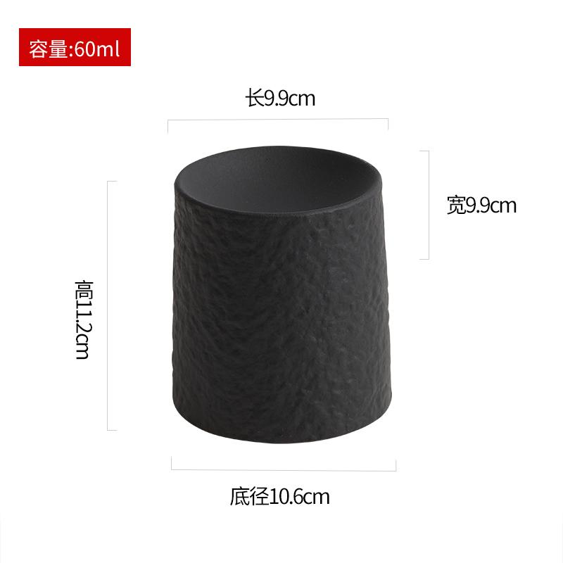 Einfarbige Keramik Steinmuster Zylindrische Platte Kreative Dessert Snackplatte Sushiplatte Hotel Molekularküche Geschirr