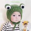 Warm Frog Knitted Hats Hip Hop Baby Children Beanie Caps Winter Autumn Hats  Newborn Toddler