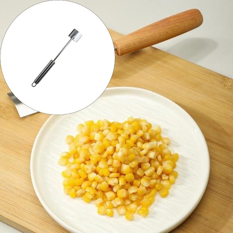 304 Stainless Corn Cobs Stripper Thresher Tool With Sharpened Blades For Quick Easy Kernel Extraction Kitchen Essential