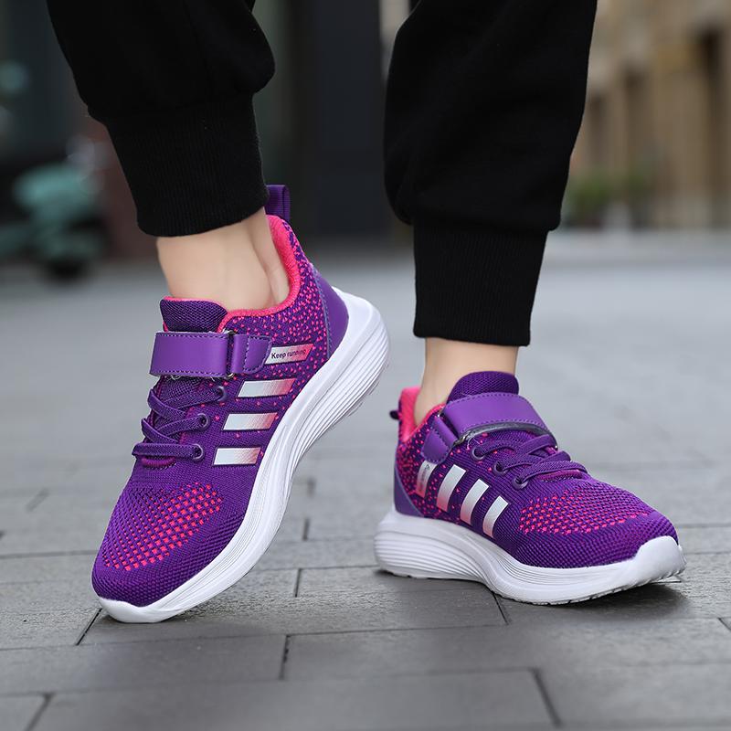 Brand Fashion Purple Sneakers Kids Sports Shoes Boys Running Shoes Comfort Breathable Children's Sneakers 2025 zapatillas niño