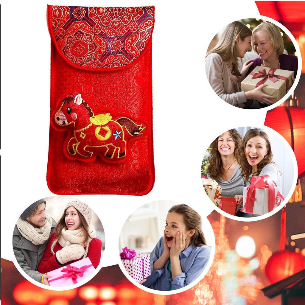 Red Envelopes Embroidery Design 2026 Lunar New Year Packet Lunar New Year 2026 Red Envelopes For Spring Festival Marriage