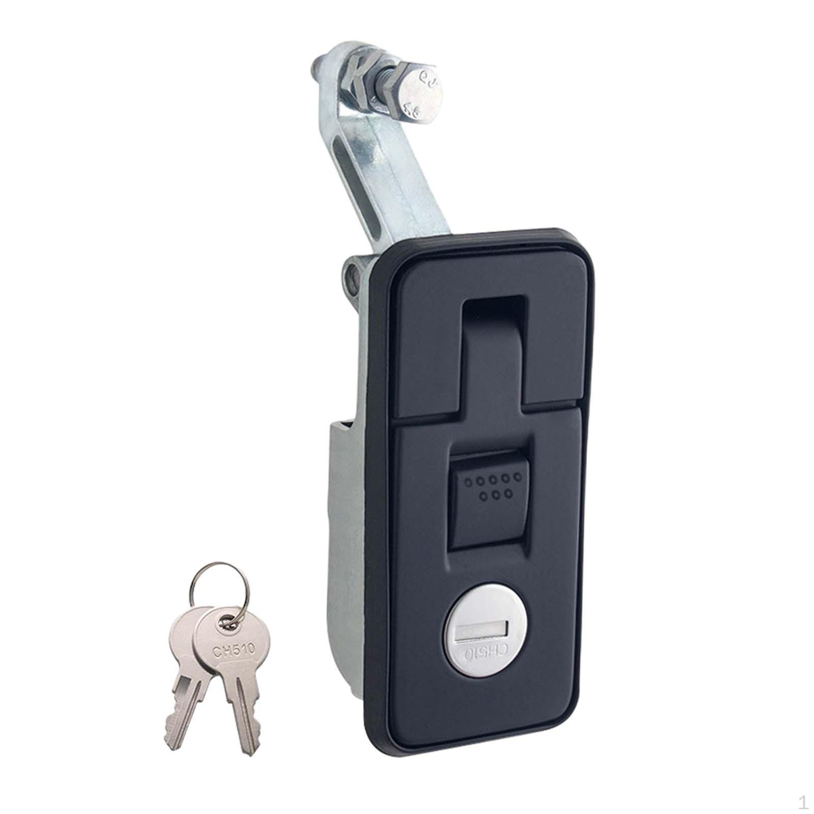 

Compression , Zinc Alloy with 2 Keys, Flush Mounted Trigger Bolt, Lever Bolt for Trucks, чёрный