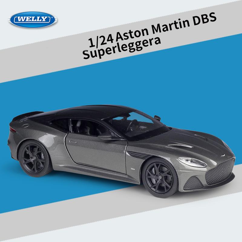 1/24 Scale WELLY Aston Martin DBS Superleggera Alloy Car Model Diecasts Metal Toy Vehicles Model Car Model High Simulation Collection Παιδικά δώρα