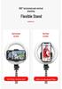 Bluetooth Selfie Stick with LED Ring Light & Tripod for Mobile Phone Live Streaming