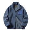Men's Winter Velvet Fleece Jacket - Long Sleeve, Stand Collar, Thickened Casual Hoodie