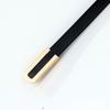 Unique Korean Style Womens Black Pu Belt Retro Simple Fashion Accessory For Use Everyday