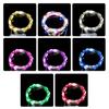 10PCS 10/20M Fairy Lights Měděná stříbrná drátěná krabička na baterie LED řetězová světla pro vánoční ložnici Party Svatební dekorace Dárky