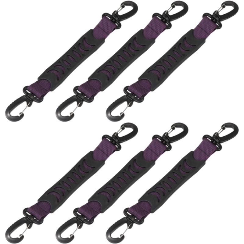 

Skateboard Towing Hand Straps Reinforced Webbing Anti Cut Comfortable Handle for Skateboarding Commuting фіолетовий