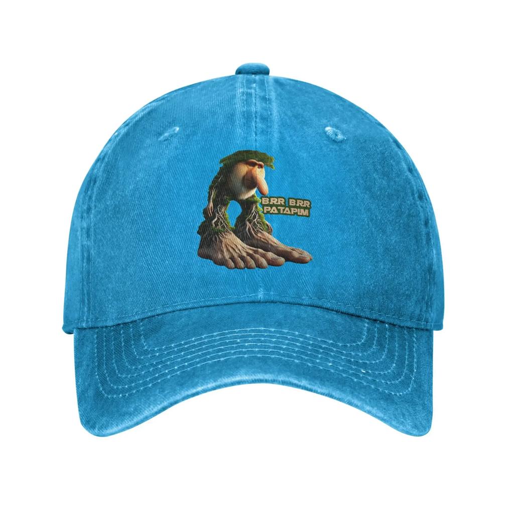 Brr Brr Patapim Meme Unisex Baseball Caps Italian Brainrot Memes Distressed Washed Hats Cap All Seasons Travel Gift Snapback Hat