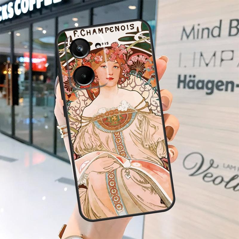Alphonse Mucha Art Case For Realme 15 Pro 14 13 11 12 Pro Plus GT7 GT6 C55 C51 C53 C35 C33 C61 C65 C67 C71 C75