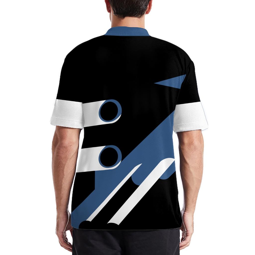 2026 Summer Men's Polo Shirt - 3D Printed Design Breathable Lightweight Stylish and Comfortable Versatile