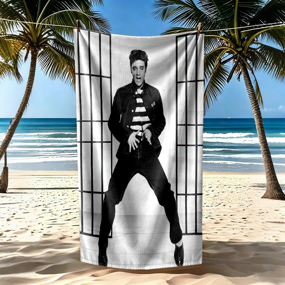 Elvis Beach Towel High Absorbency Quickdry Comfortable Lightweight Portable For Swimmingbeachcamping Travel Beach Accessoriesgym