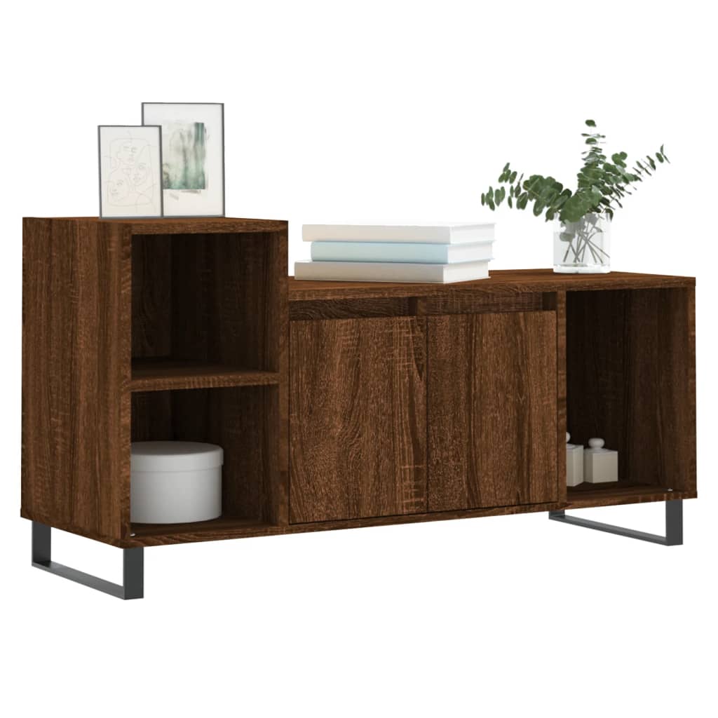 TV Cabinet Brown Oak Look 100 x 35 x 55 cm Engineered Wood