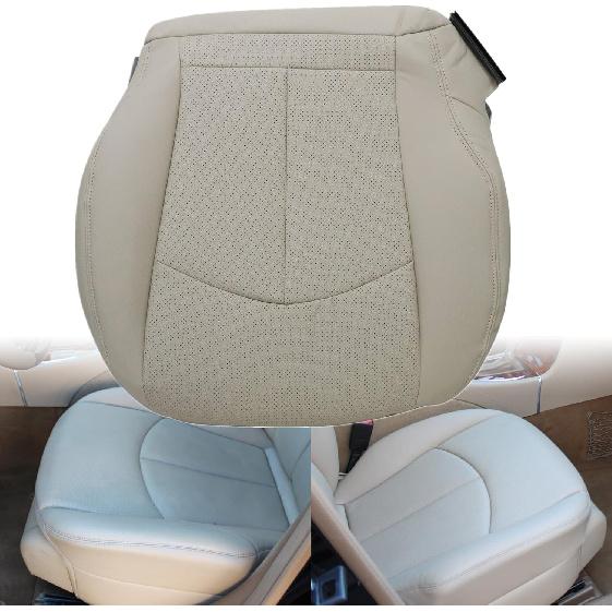 GXARTS Driver Side Bottom Lower Replacement Perforated Leather Seat Cover Black Compatible with Mercedes Benz E63 E280 E300 E320 E350 E500 E550 2003