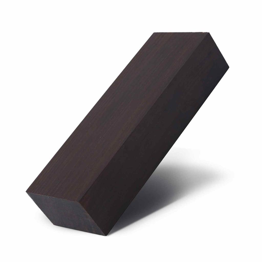 2PCS Ebony Wood Blocks 12x4x2.5cm Lumber Blanks for Carving Turning Musical Instrument Handles