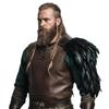 Feather Cloak Gothic Shoulder Armor Double Shoulder Medieval Guards  Pirate Cosplay