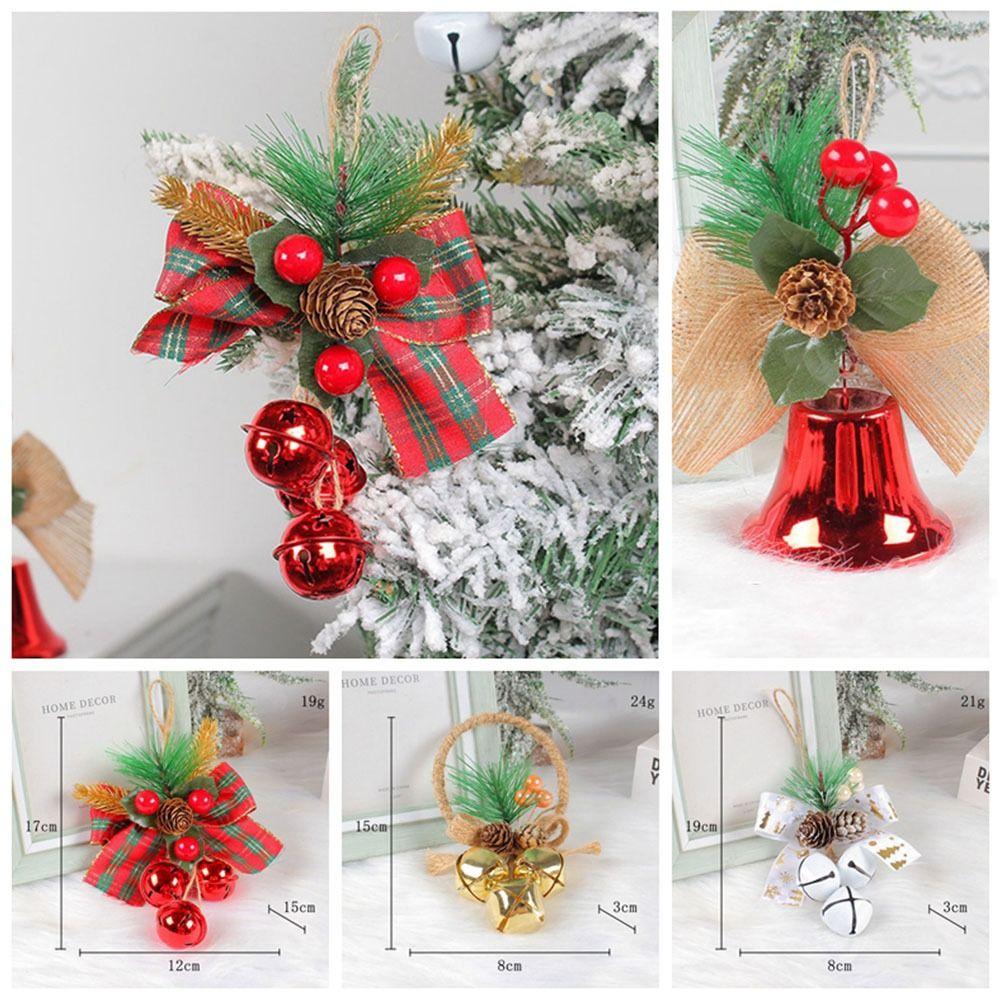 Thickened Xmas Tree Hanging Pendant Loud Christmas Door BellChristmas Bell Pendant  New Year