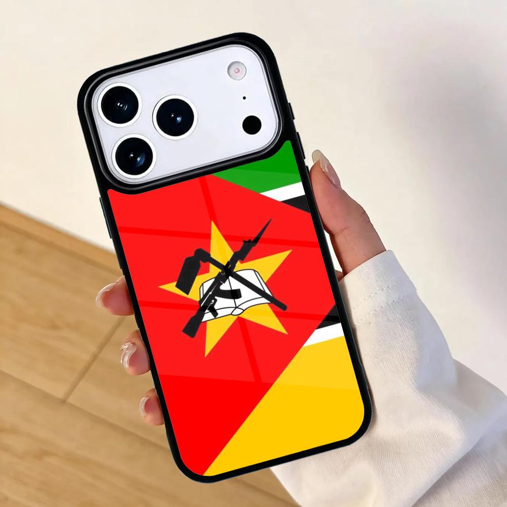 Mozambique Flag Mobile Phone Case for IPhone 17 AIR 16pro Max 15 14 13 12 11 Bumper Cover iPhone 12 mini