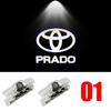 Car LED Door Warning Light Laser Projector Ghost Shadow Light Welcome Logo Lamp For Toyota Corolla RAV4 Camry Yaris C-HR Prius