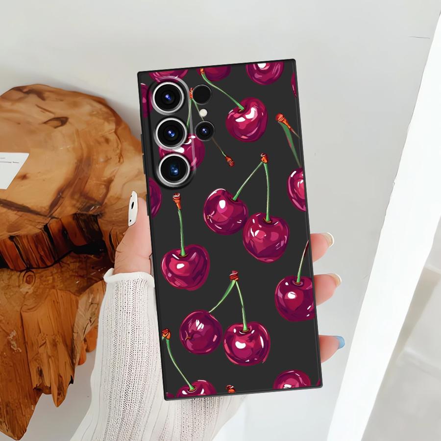 Fruit Cherry Funda Phone Cover Case for Samsung Galaxy S25 S26 S24 Plus Note 20 8 9 10 S21 FE S20 Ultra S23 S10 S9
