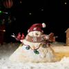 Luminous Christmas Snowman, Resin Crafts, Christmas Home Living Room Desktop Decoration Ornaments.