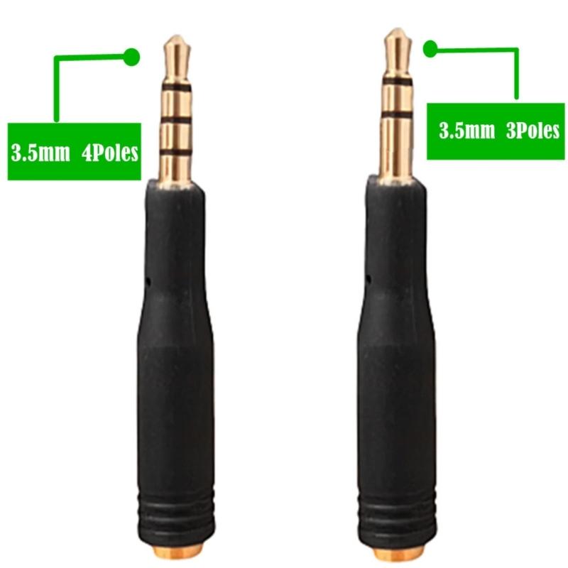 3.5mm Male to 3.5mm 3/4 Poles Female Jacks Stereo Adapter Headphone Extension Cable Adapter for Phone Laptop Computer