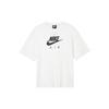 (WMNS) Air Alphabet Logo Printing Sports Round Neck Pullover Short Sleeve White T-Shirt Women's CJ3106-100
