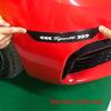 4Pcs Rear Carbon Fiber Car Door Welcome Plate Sill Scuff Anti-Scratch Protectors