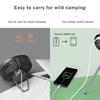 Modern Fan Light Portable And Adjustable Wireless USB Electric Fan Dual Mode Use For Home Office Travel Outdoor Camping
