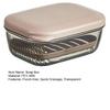 10*8cm Badezimmer Seifenschale Wandmontiert Schräg Transparent Schnelle Entwässerung Stabil Hotel Küche Seifenschale Halter Seifen Organizer Etui