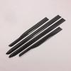 2019 Santa Fe Black Carbon Fiber ABS Door Edge Trim Pieces