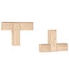 VidaXL TV Furniture 6 Pcs Solid Pine Wood