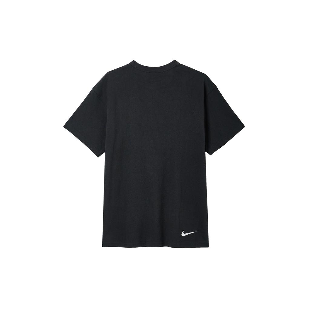 Nike Buchstaben Logo Druck Vintage American Rundhals Pullover Kurzarm T-Shirt Herren Oberteile Schwarz DX6309-010