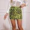 European & American Sexy High-Waist Sequin Mini Skirt – A-line, Ultra-Short, Hip-Hugging Women's Wear