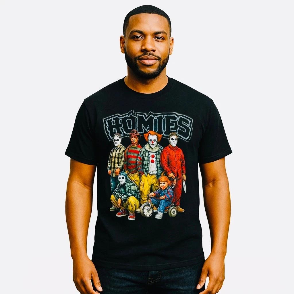 Horror Movie Legends Thugg Tee Life Halloween Shirt For Fans - size L-xx-Large XL