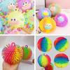 Cartoon Sausage Mouth Stress Ball Anxiety Relief Long Hairs Big Eyes Ball Fidget