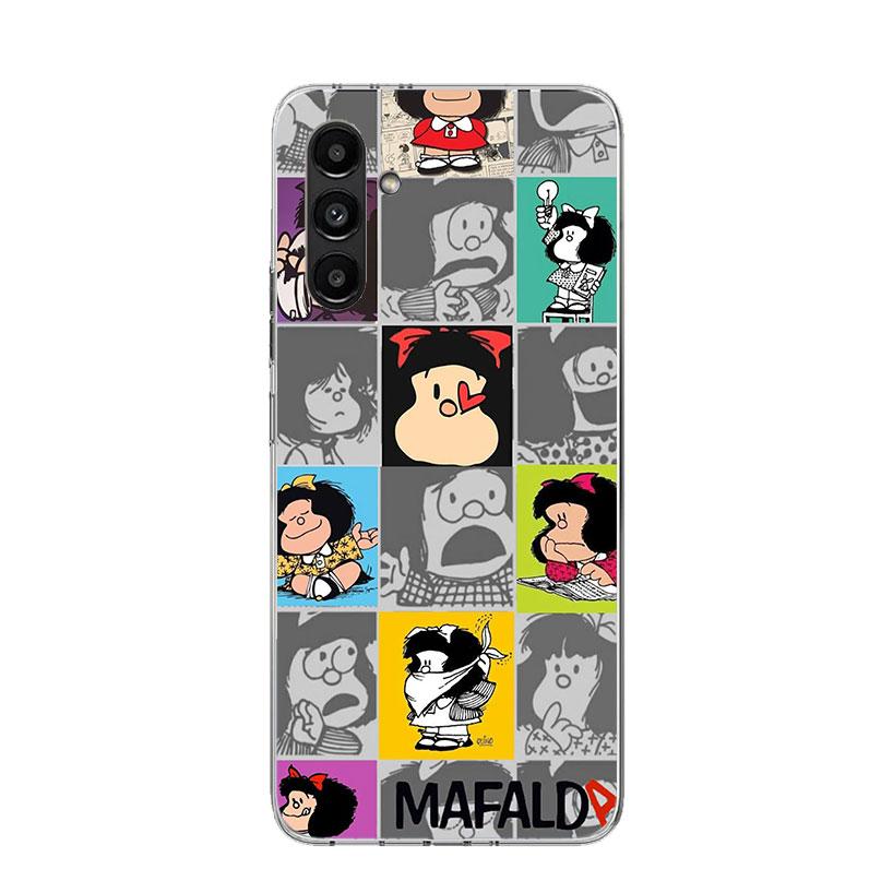 Cartoon Cute Mafalda Phone Case for Samsung Galaxy A17 A16 A15 A14 A13 A57 A56 A55 A54 A53 A37 A36 A35 A34 A33 A26 A25 A24 A23 G