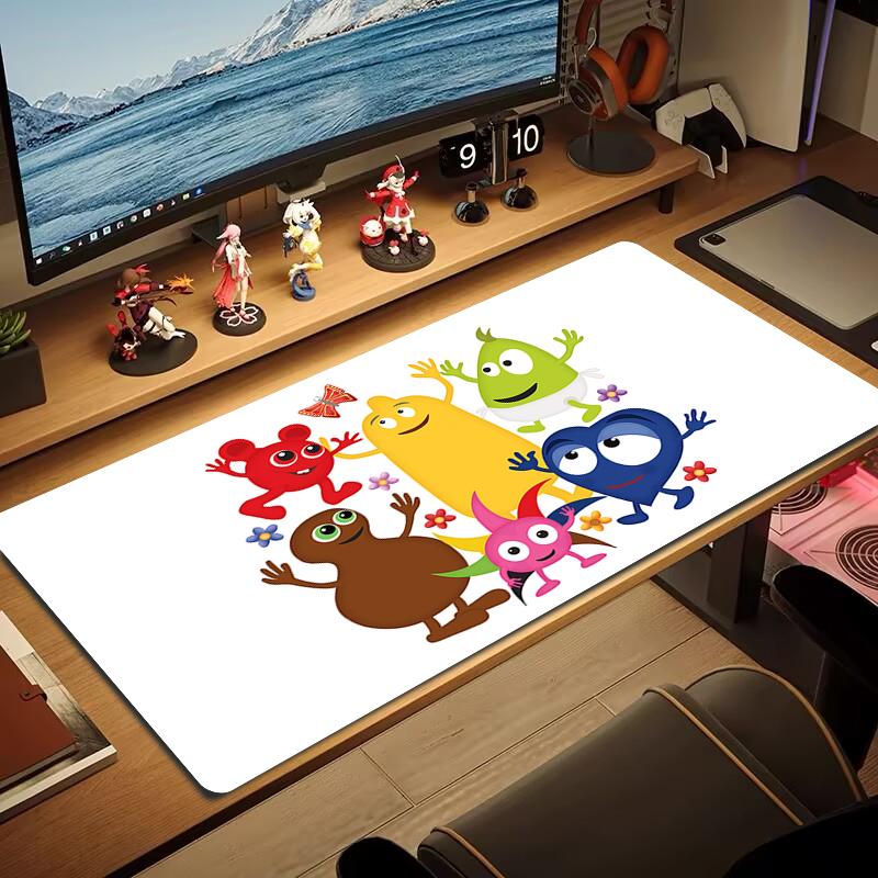 Babblarna Tappetino Mouse Grande Cuscino Tavolo da Gioco Antiscivolo Laptop Tablet Tappetino Mouse Grande Mat XXL PC Mini Tappetino per Giochi Con bordo bloccato_XIA