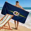 Fenerbahce Spirit Aufdruck Strandtuch, Großes Weiches Schnelltrocknendes Handtuch für Strand Camping Schwimmen