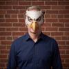 PU-Leder Tier-Cosplay-Maske mit elastischem Gürtel Leder Vogel Adler Maske Bühnenaufführungs-Requisiten