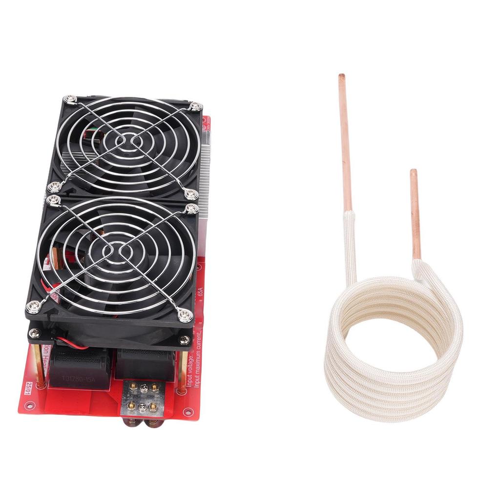 3000W ZVS Induction Heater Module DC 24 65V Flyback Driver Induction Heating PCB Board Module with Copper Tube Pump US