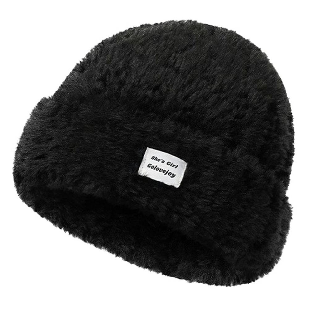 

GOLOVEJOY DMZ95 Winter Outdoor Skiing Plush Windproof Hat Women Thicken Warm Cap A