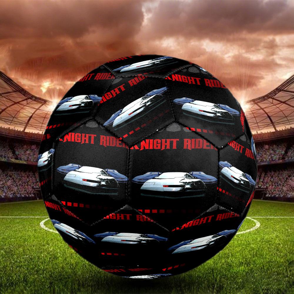 Knight Rider Print Size 5 Soccer Ball, Standard Match Football for Sports Game and Team Practice, Ideal Gift for Soccer Fans