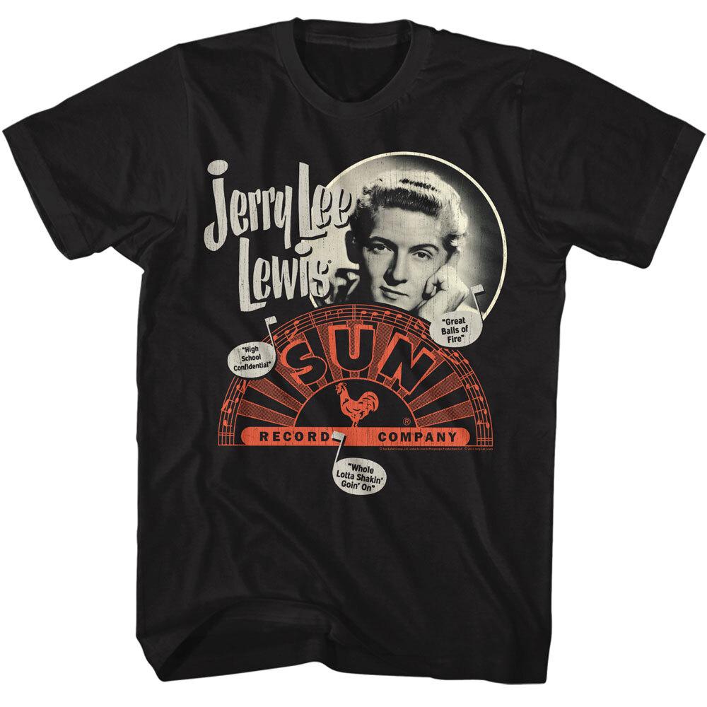 Sun Records Jerry Lee Lewis Photo Whole Lotta Shakin Goin On Men T Shirt XXXXL