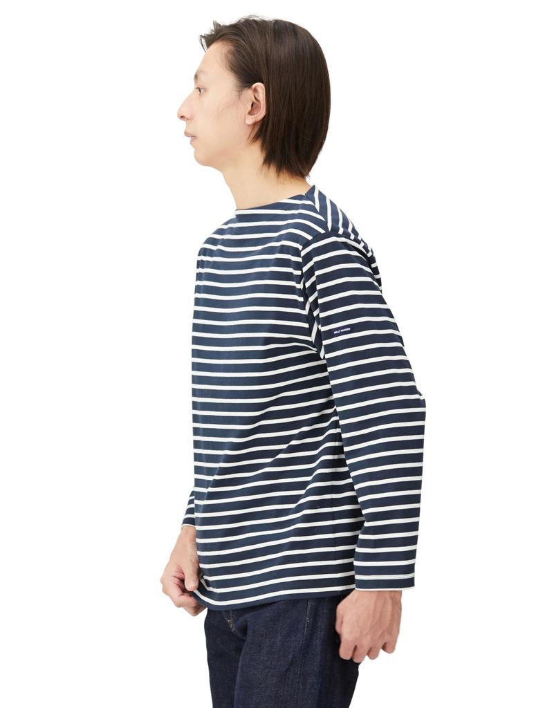 Helly Hansen HH Marine Border Tee, Long Sleeve, Deep Navy/Off White