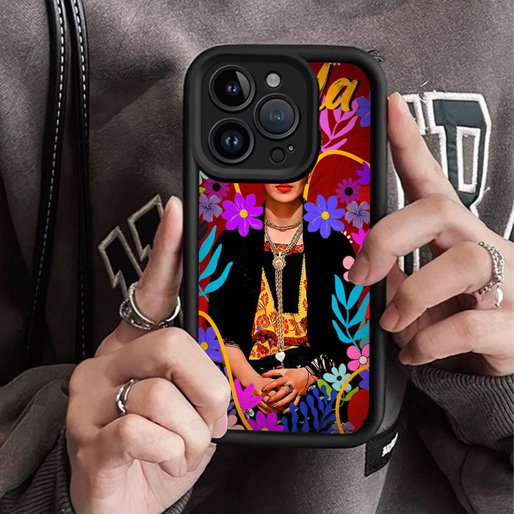 

Fashion Art F-Frida Kahlo Phone Case For IPhone 11 12 13 16 15 17 14 Pro Max Soft Funda Silicone Cover iPhone 14 plus