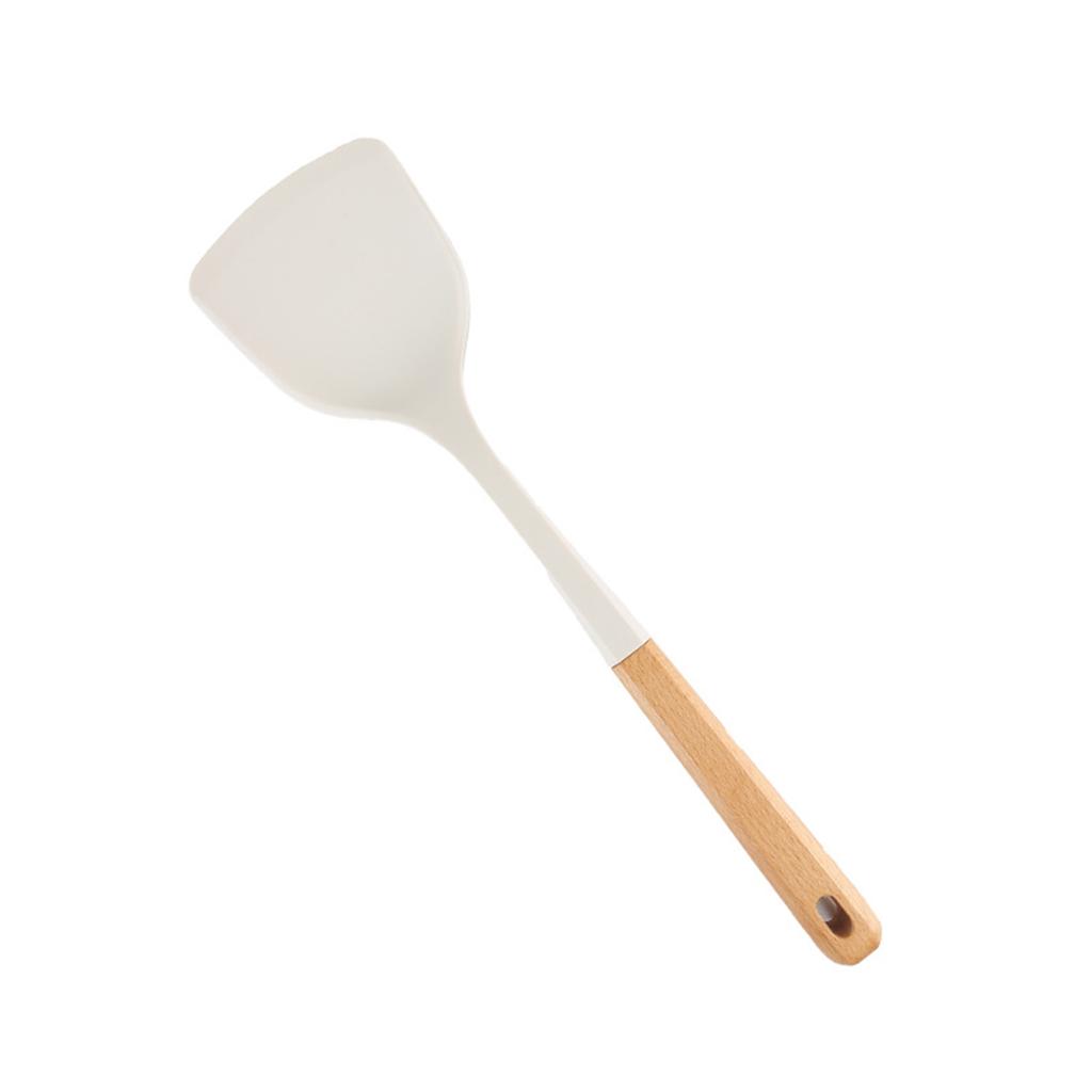 Silicone Cooking Utensils, Kitchen Utensils, -Free Spatula Set With Heat-Resistant Wooden Handles, Suitable For Non-Stick Pans
