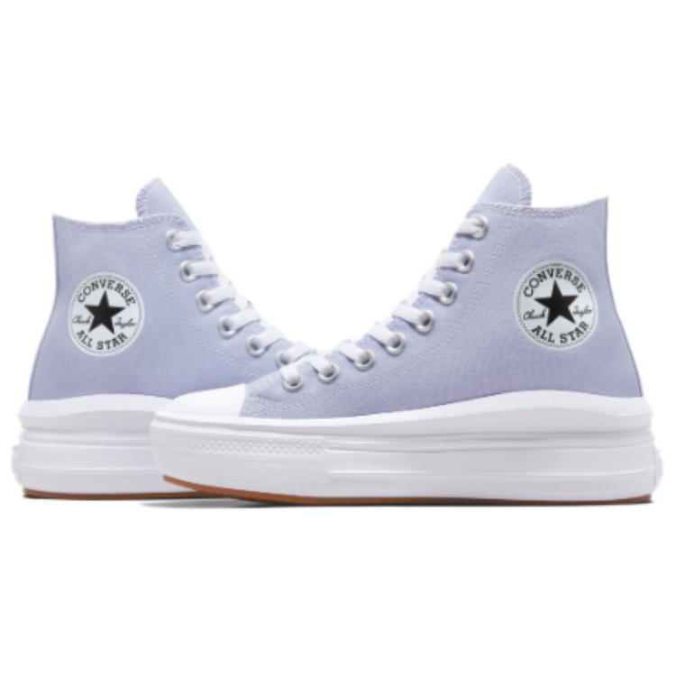 Converse Chuck Taylor All Star Move Platform Fashion Versatile High Top Canvas Shoes Women Sneakers Lilac-Purple A08294C