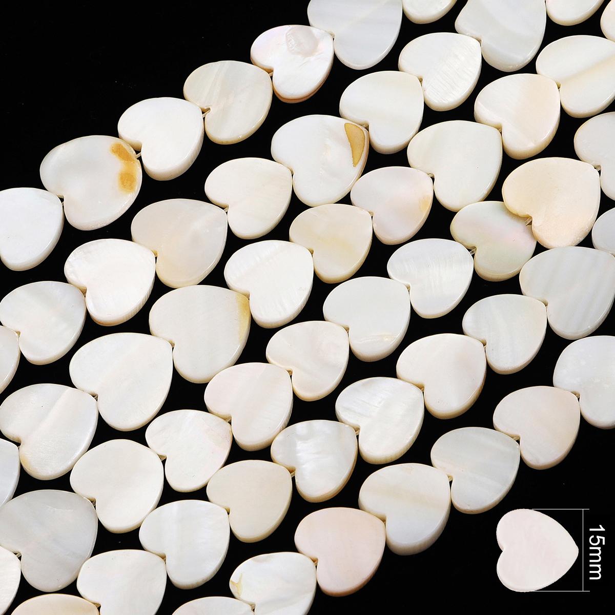 

22-115 шт. Натуральные пресноводные ракушки Геометрические бусины для DIY ожерелья, браслета, серег, изготовления ювелирных изделий 15mm 30Pcs